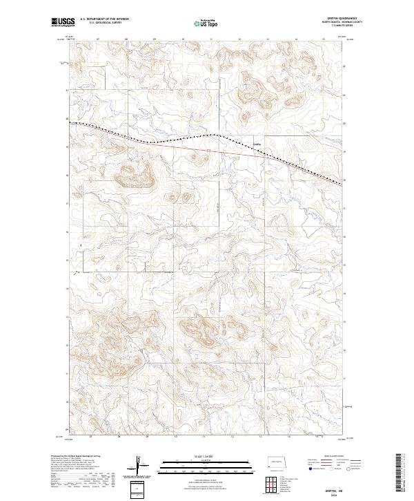 Griffin topographic map thumbnail