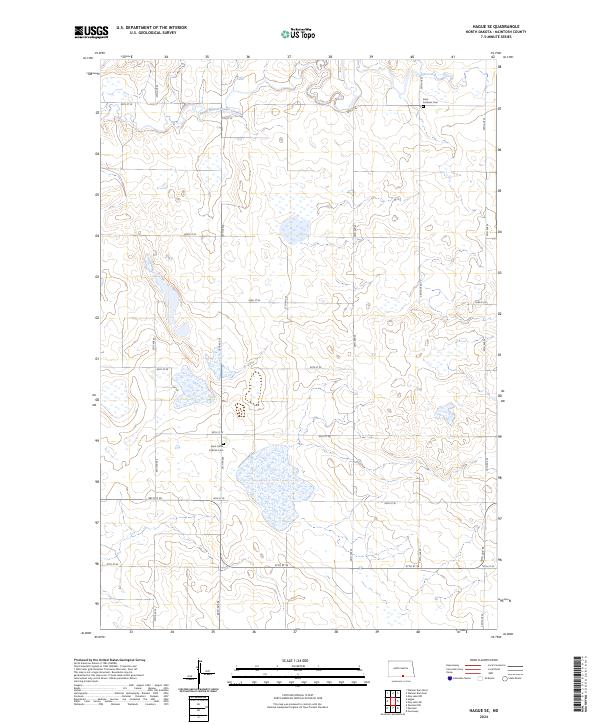 Hague SE topographic map thumbnail