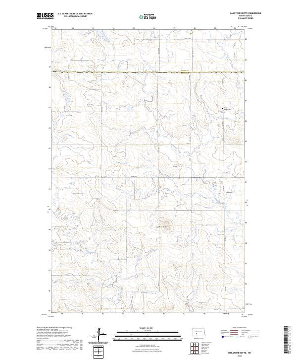 Hailstone Butte topographic map thumbnail