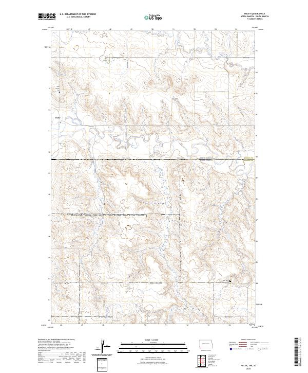 Haley topographic map thumbnail