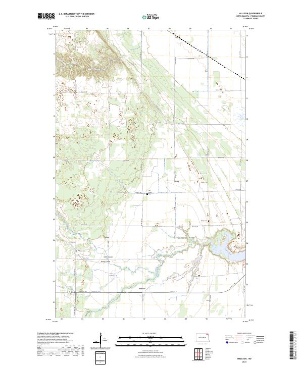 Hallson topographic map thumbnail