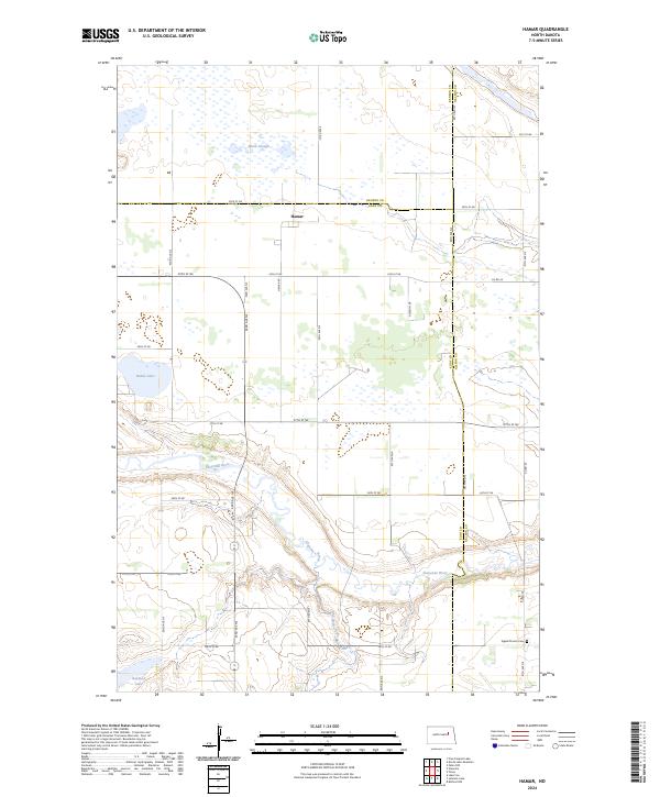 Hamar topographic map thumbnail