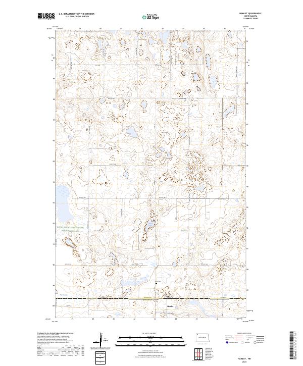 Hamlet topographic map thumbnail