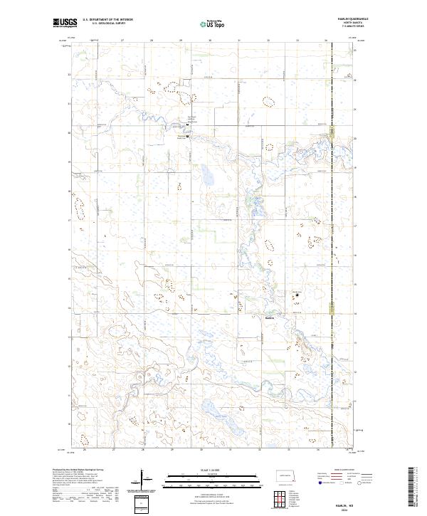 Hamlin topographic map thumbnail