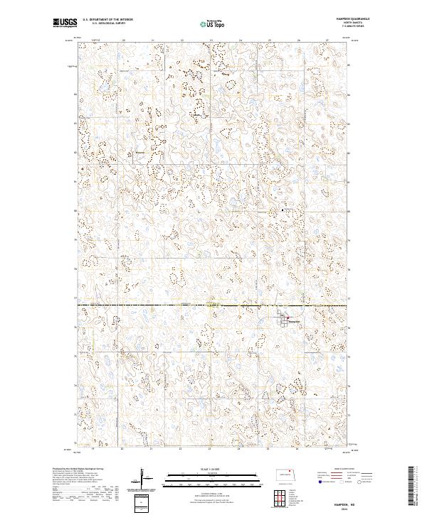 Hampden topographic map thumbnail