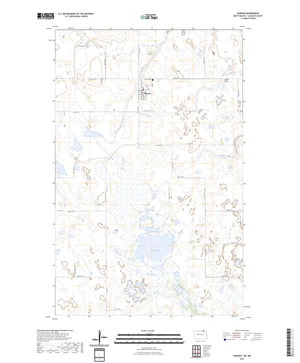Hannah topographic map thumbnail