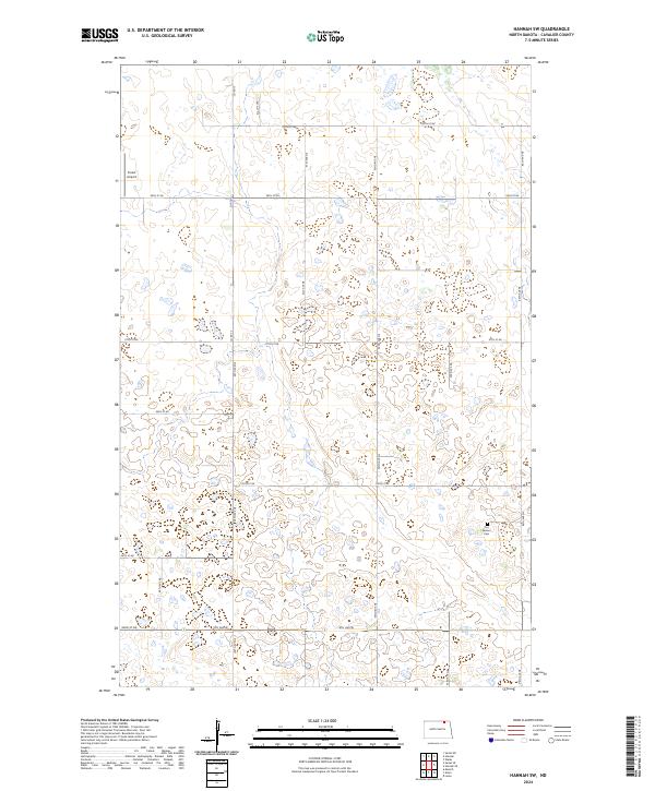 Hannah SW topographic map thumbnail