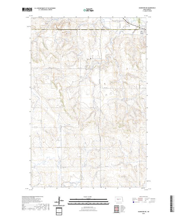 Hannover NE topographic map thumbnail