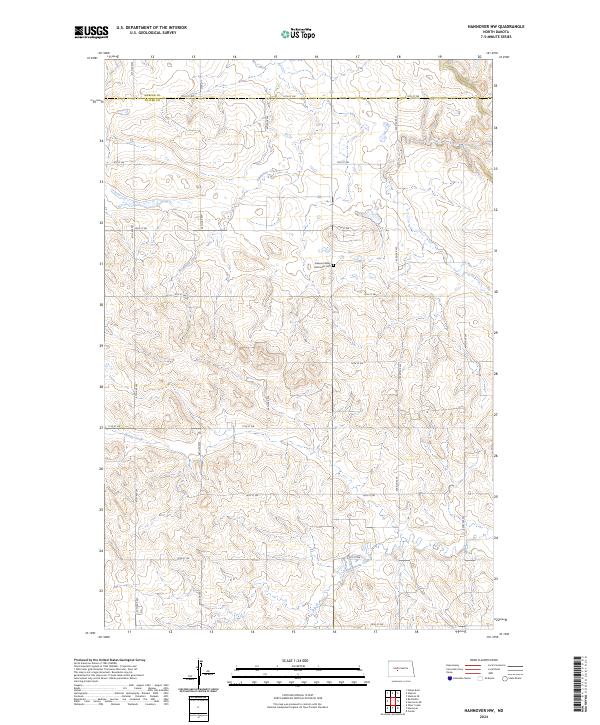 Hannover NW topographic map thumbnail