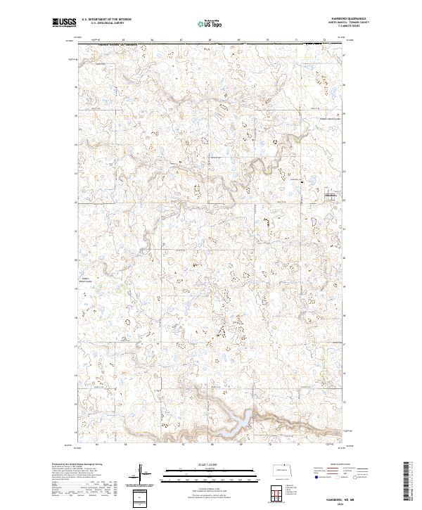 Hansboro topographic map thumbnail