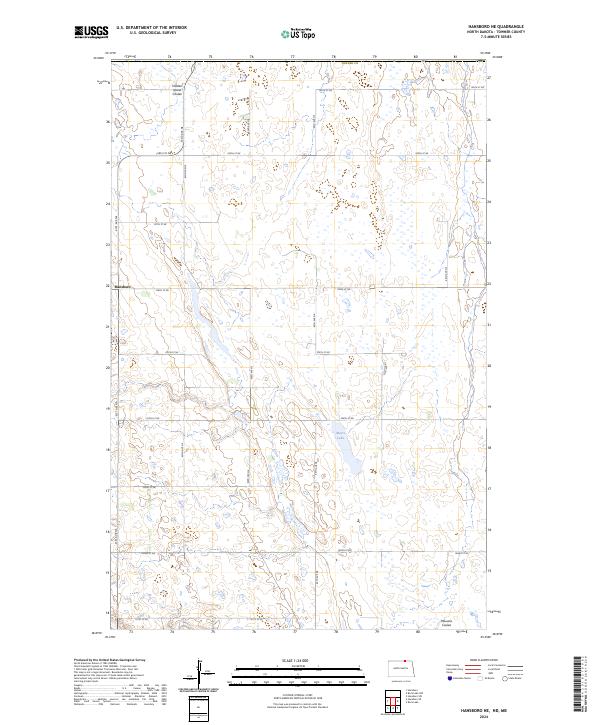 Hansboro NE topographic map thumbnail