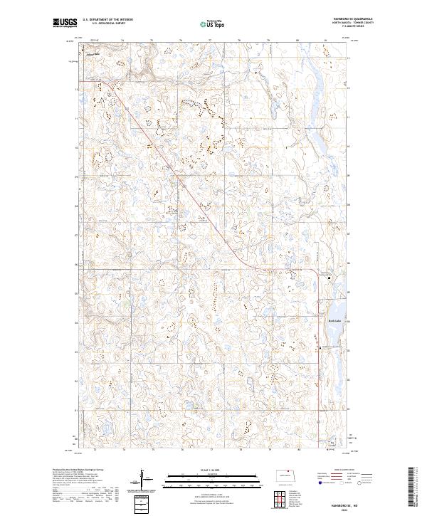 Hansboro SE topographic map thumbnail