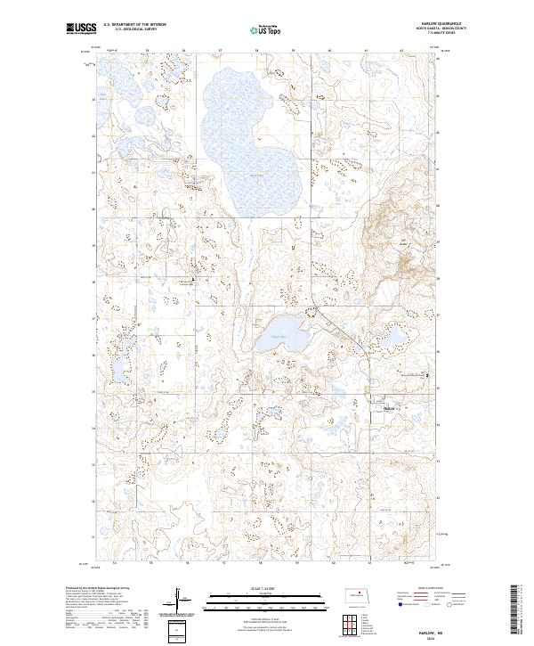 Harlow topographic map thumbnail