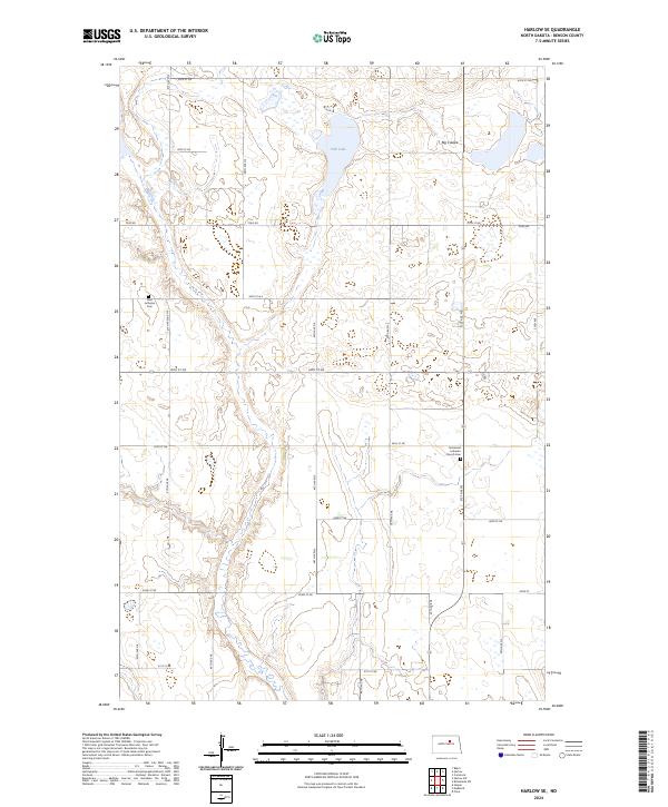 Harlow SE topographic map thumbnail