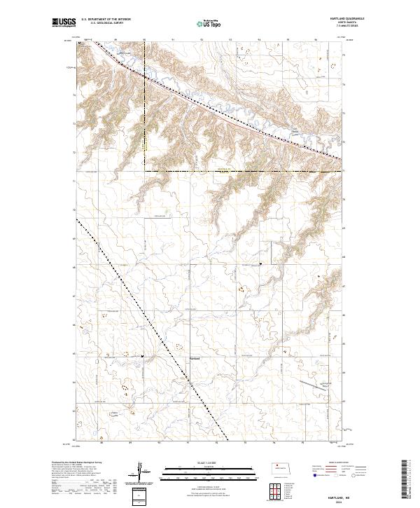 Hartland topographic map thumbnail