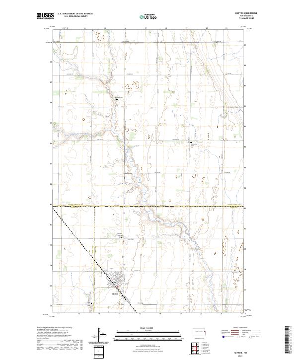 Hatton topographic map thumbnail