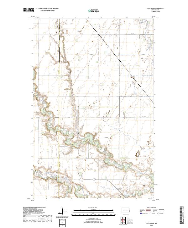 Hatton SW topographic map thumbnail
