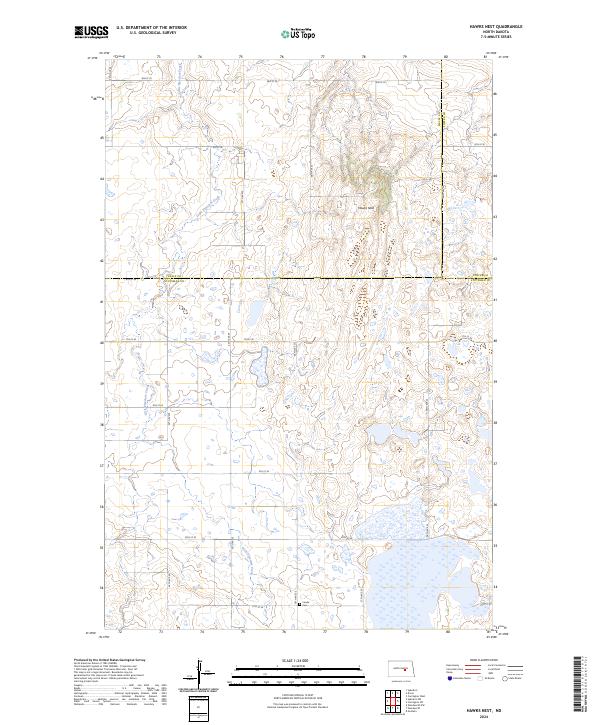 Hawks Nest topographic map thumbnail