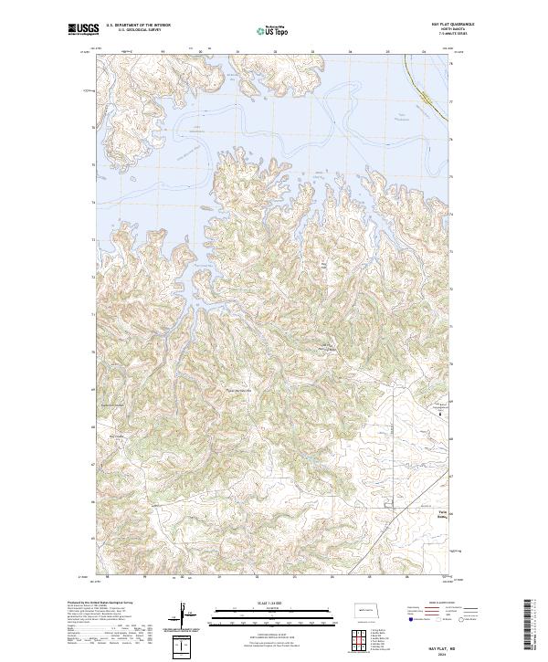 Hay Flat topographic map thumbnail