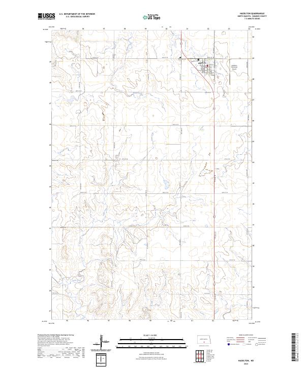 Hazelton topographic map thumbnail
