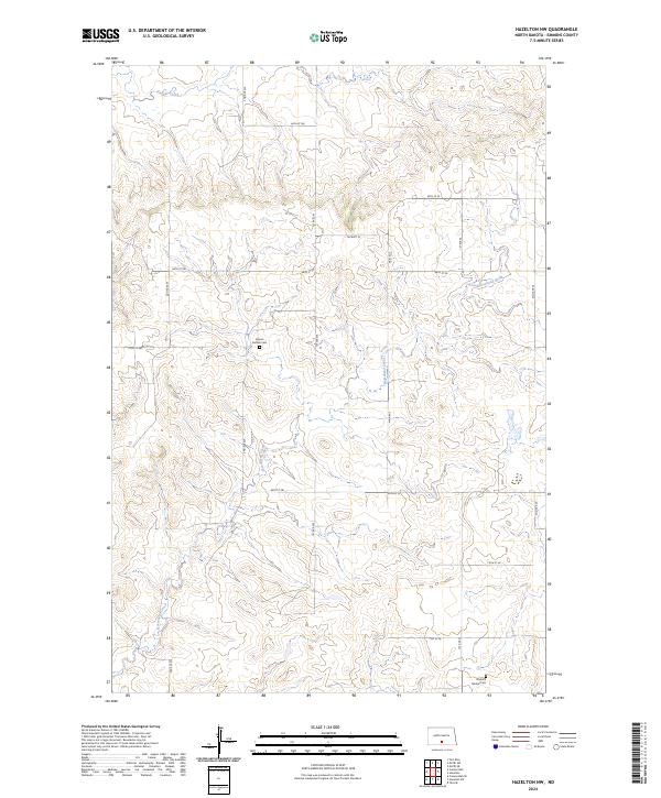 Hazelton NW topographic map thumbnail