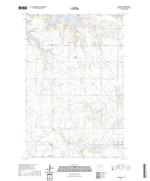 Hazen NW topographic map thumbnail