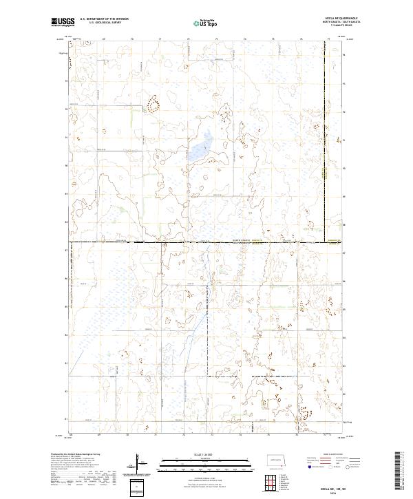 Hecla NE topographic map thumbnail
