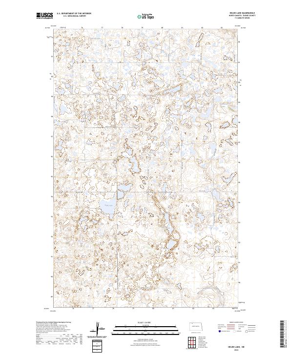 Helde Lake topographic map thumbnail