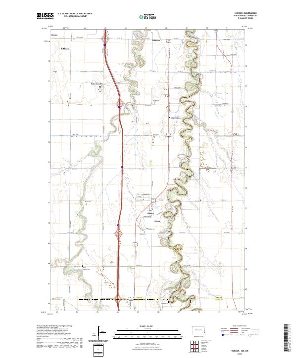 Hickson topographic map thumbnail