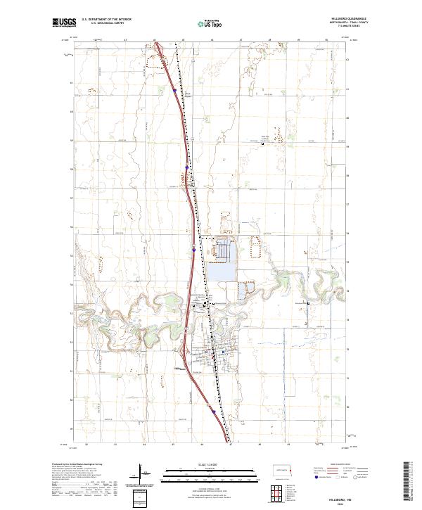 Hillsboro topographic map thumbnail