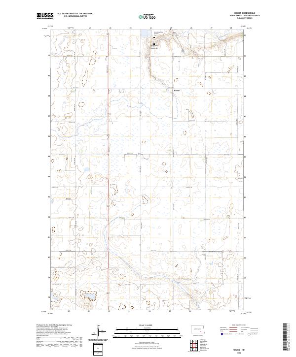 Homer topographic map thumbnail