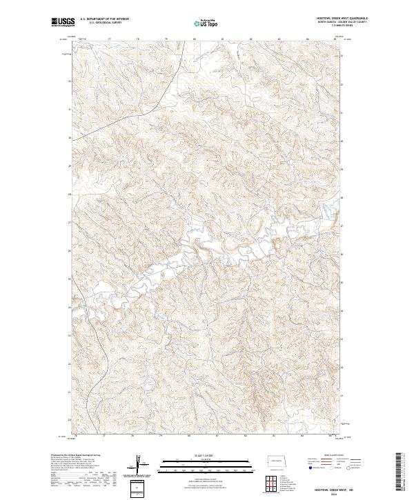 Hootowl Creek West topographic map thumbnail
