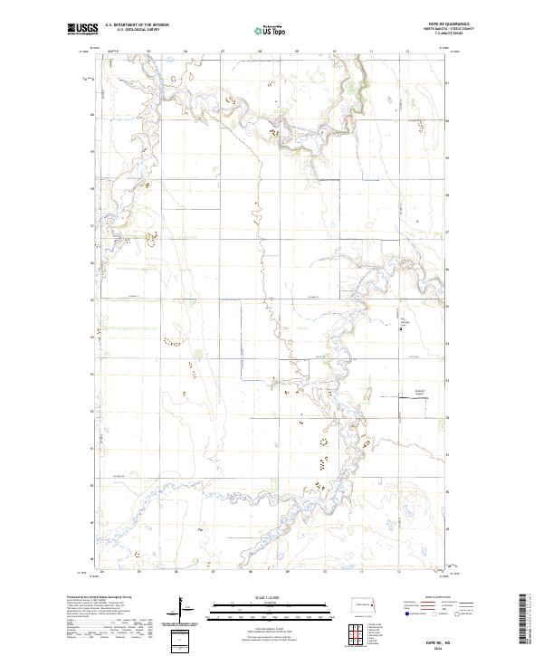 Hope NE topographic map thumbnail