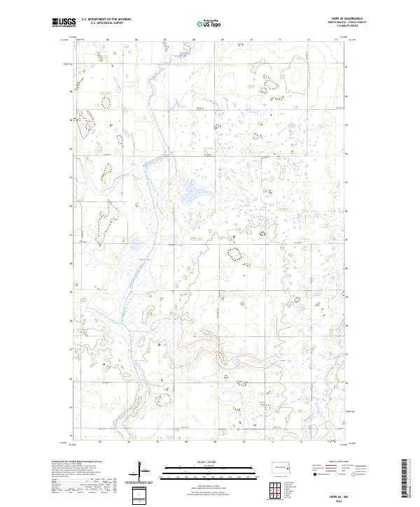 Hope SE topographic map thumbnail
