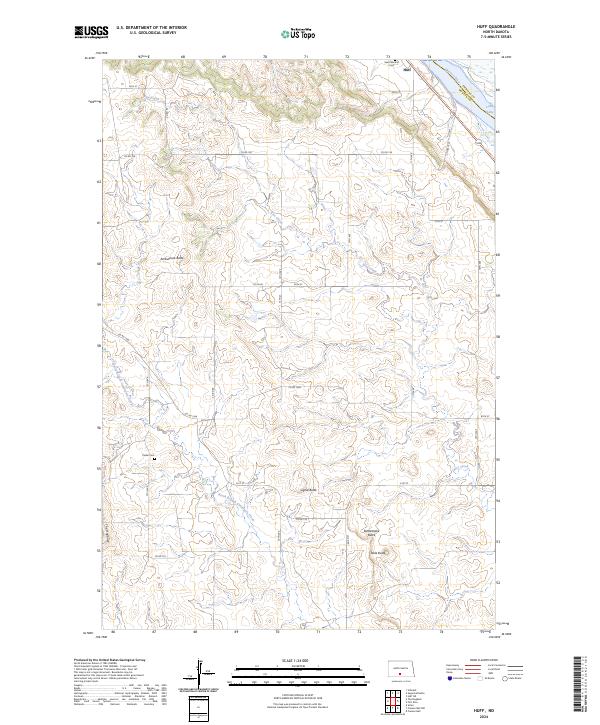 Huff topographic map thumbnail