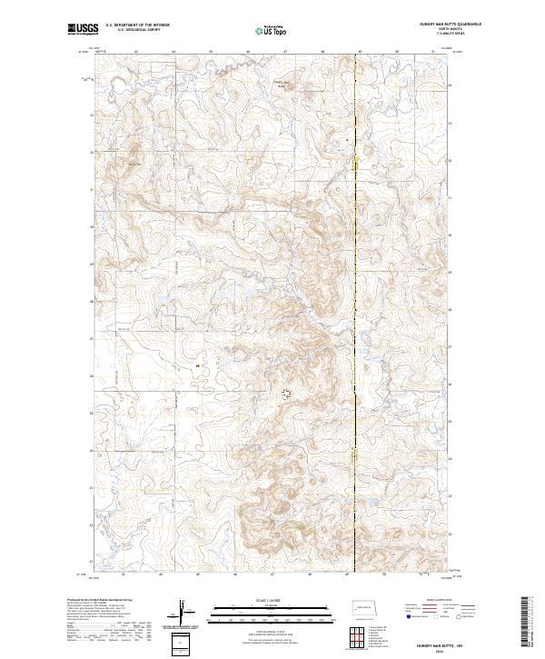 Hungry Man Butte topographic map thumbnail