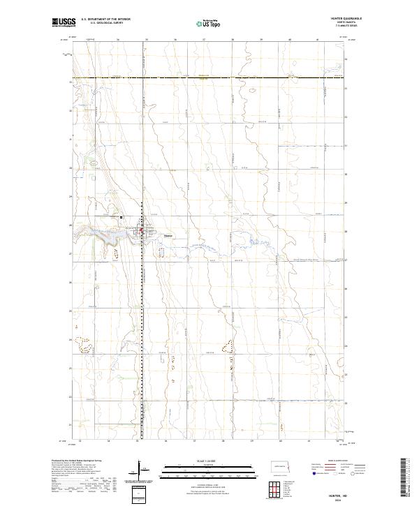 Hunter topographic map thumbnail