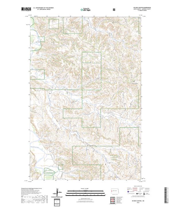 Ice Box Canyon topographic map thumbnail