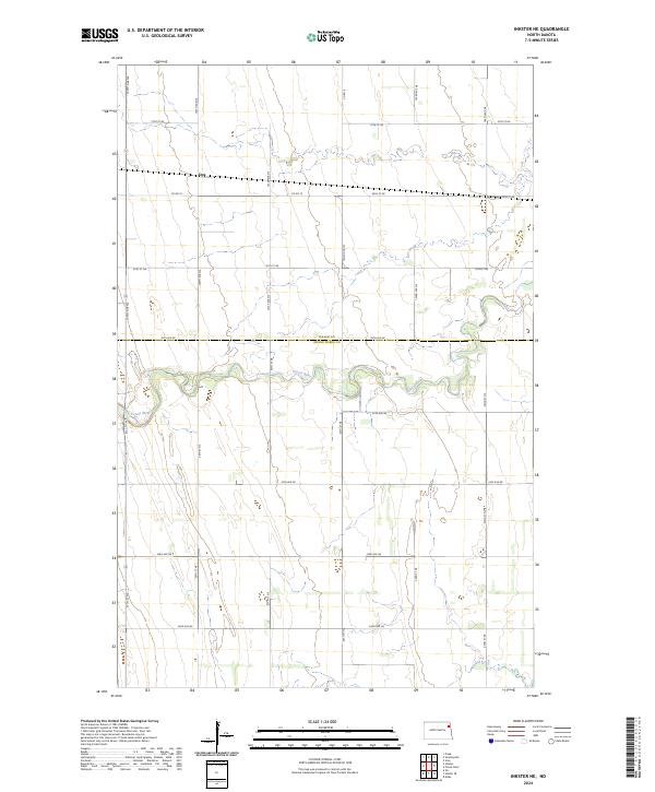 Inkster NE topographic map thumbnail