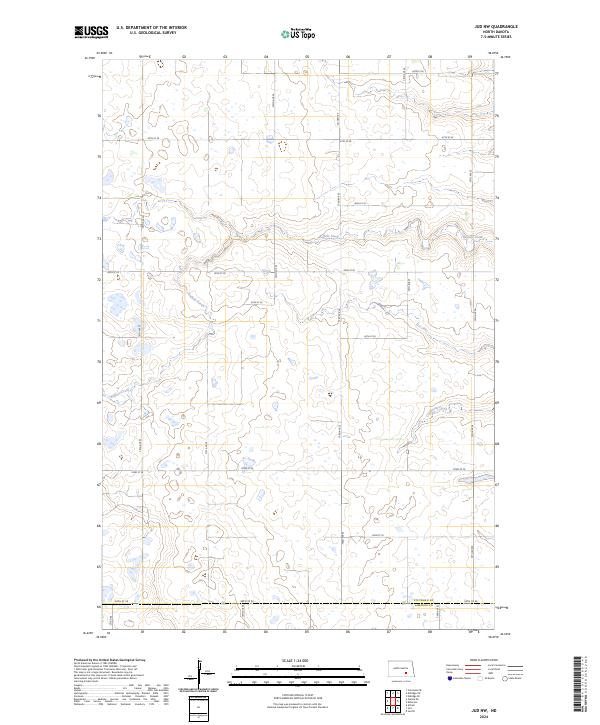 Jud NW topographic map thumbnail