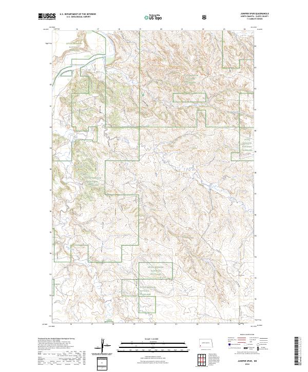Juniper Spur topographic map thumbnail