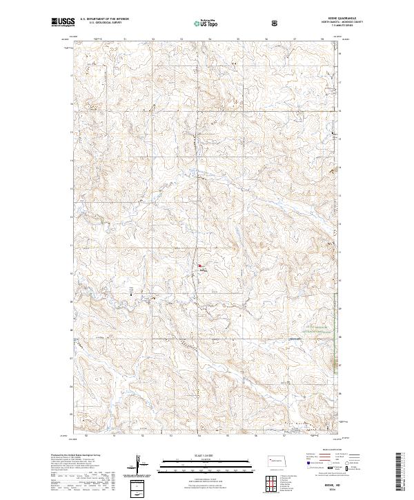 Keene topographic map thumbnail