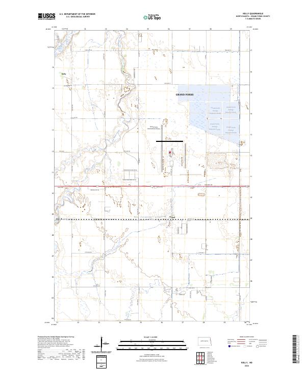 Kelly topographic map thumbnail