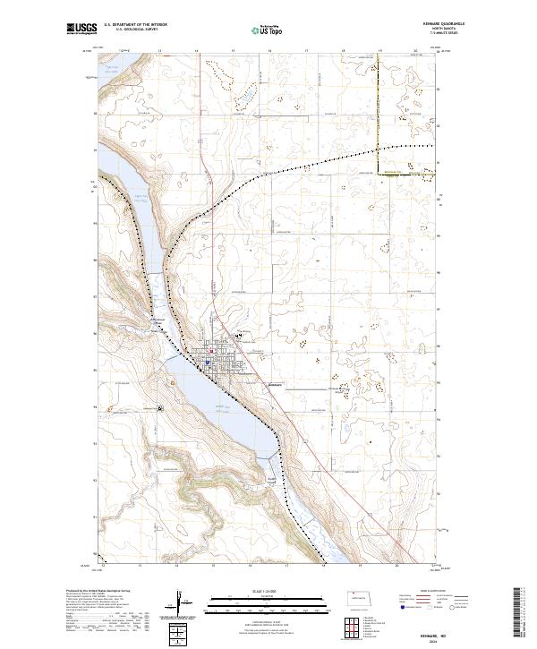 Kenmare topographic map thumbnail