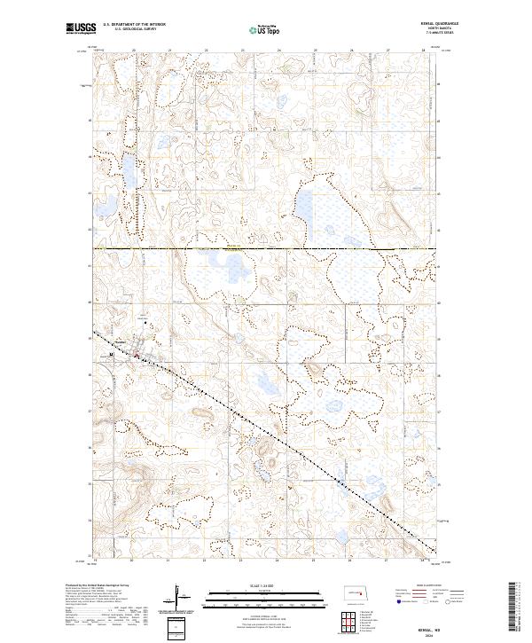 Kensal topographic map thumbnail