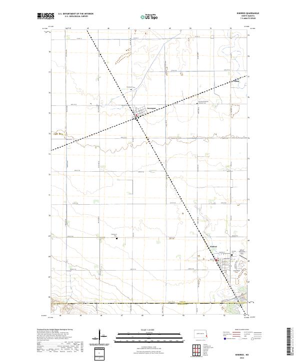 Kindred topographic map thumbnail