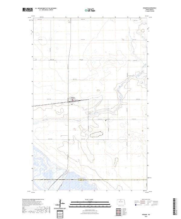 Kramer topographic map thumbnail