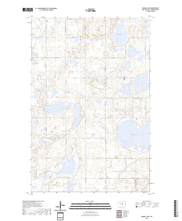 Kunkel Lake topographic map thumbnail