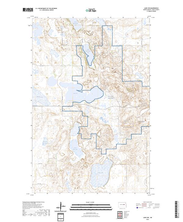 Lake Coe topographic map thumbnail