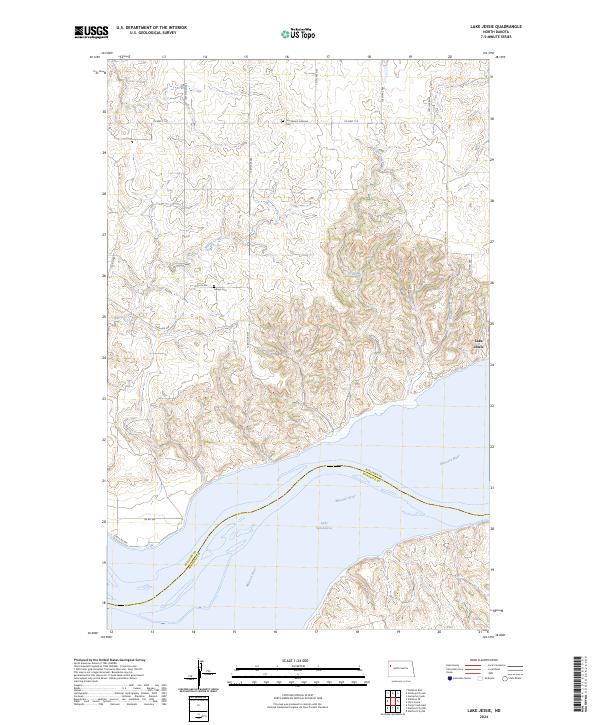 Lake Jessie topographic map thumbnail
